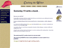 Tablet Screenshot of coachingthewriter.com
